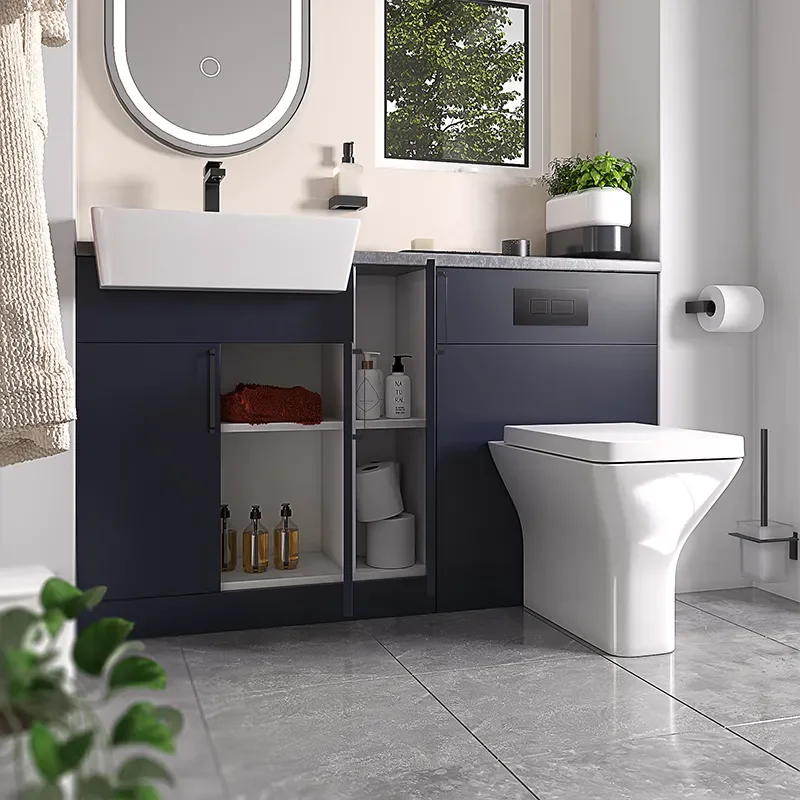 oliver black 1400 navy blue furniture suite