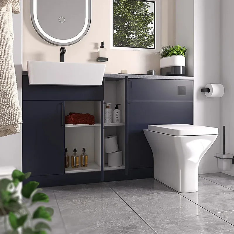 oliver black 1300 navy blue furniture suite