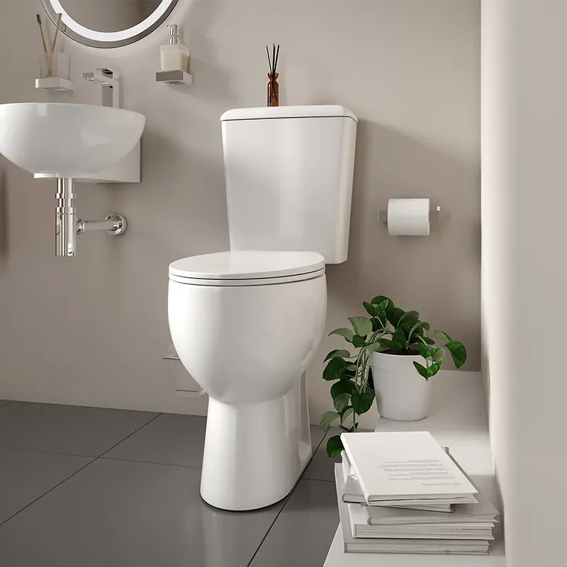 tesla petite bath suite basin toilet chrome