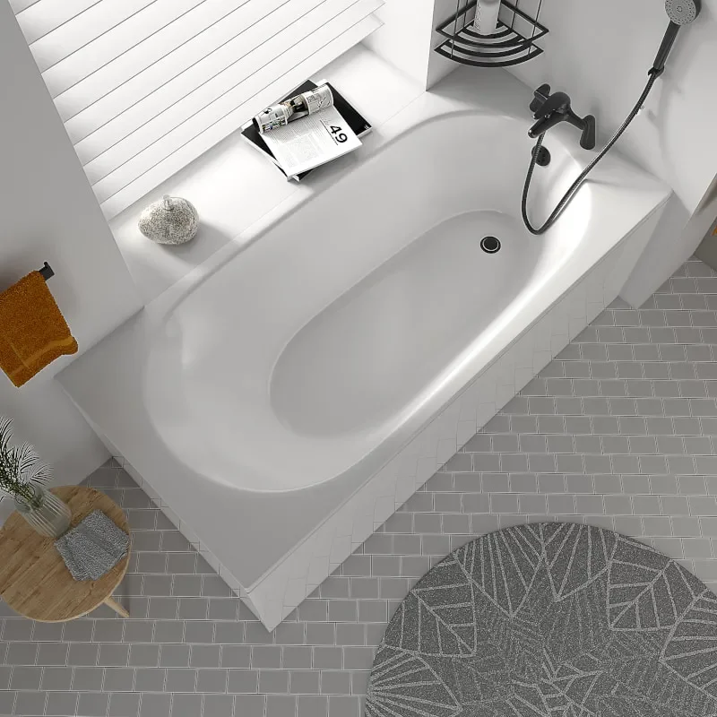 Tesla Small Bath Suite with Basin and Toilet and optional black tap