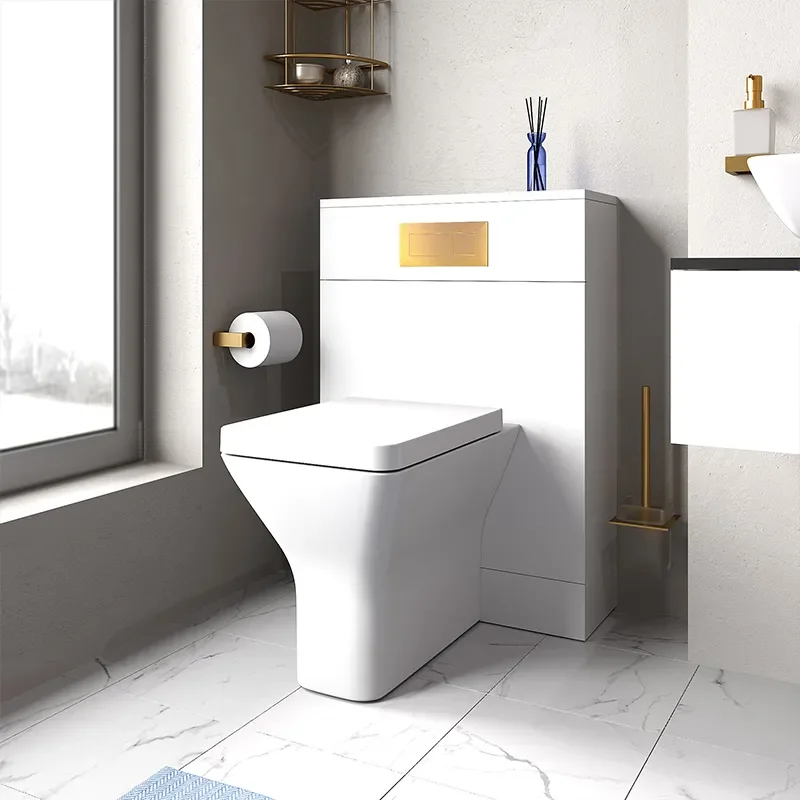 jivana small bath suite 600 white sink cabinet wc toilet gold