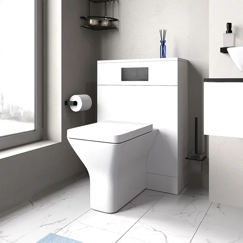 jivana small bath suite 600 white sink cabinet wc toilet black