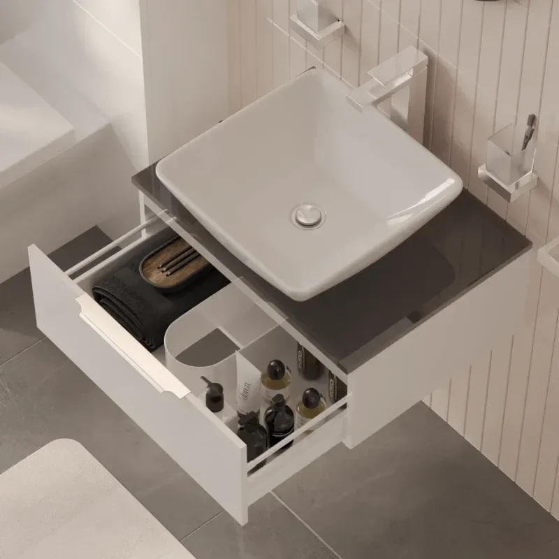 jivana small bath suite 600 white vanity unit wc toilet chrome
