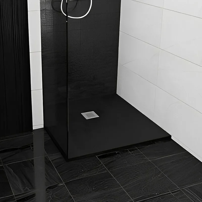 alan 800 x 800 square black slate tray 26mm