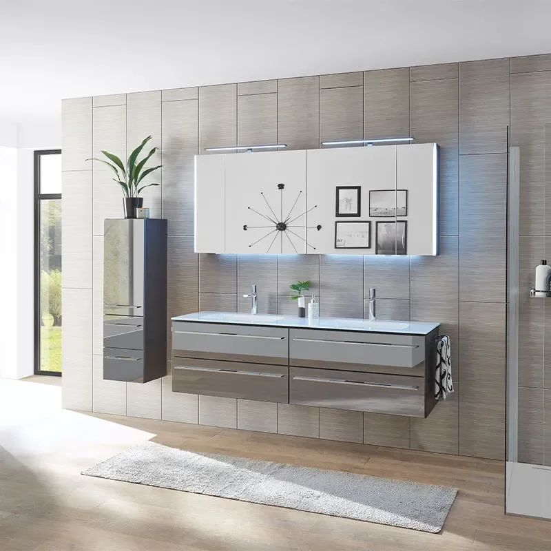 pelipal leonardo 1690mm double vanity unit | choice of basins (addons)