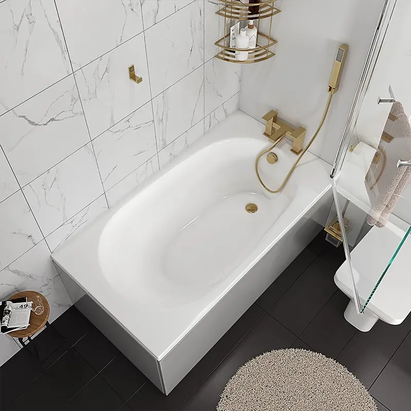 oliver dove grey 1100 fitted furniture small bath suite gold handles