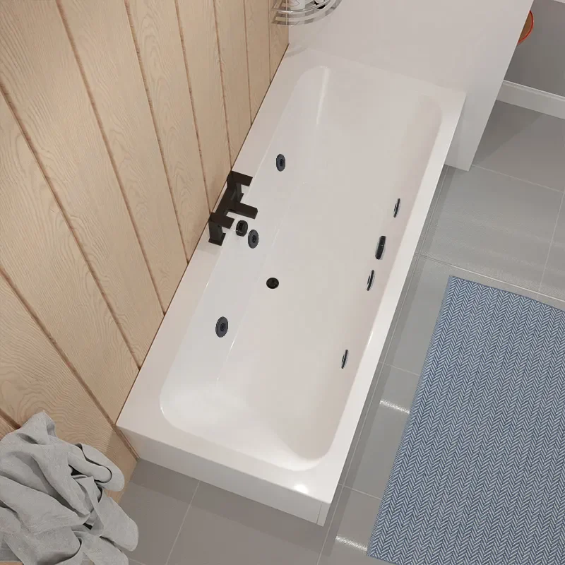 vernwy 1700x750 double ended whirlpool bath black jets