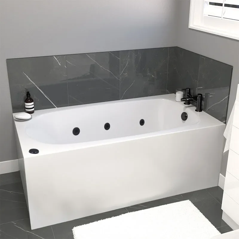 petite jacuzzi spa acrylic bath 1300x700 black jets