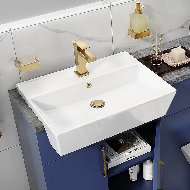 oliver 1100 navy blue fitted furniture unit gold