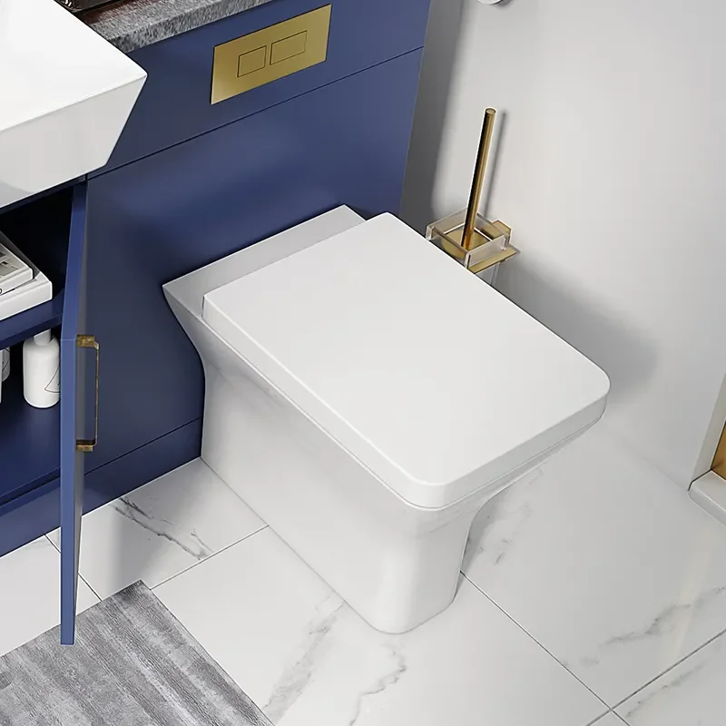 oliver 1200 navy blue combination vanity and toilet set gold
