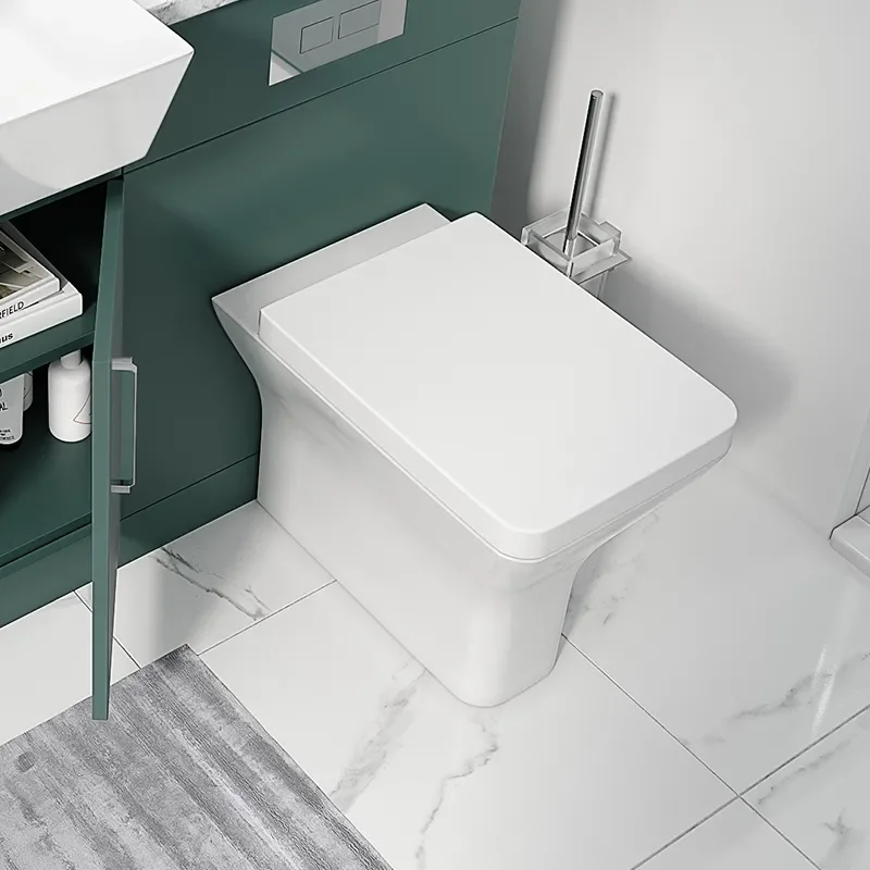 oliver chrome 1200 matt green vanity and toilet package