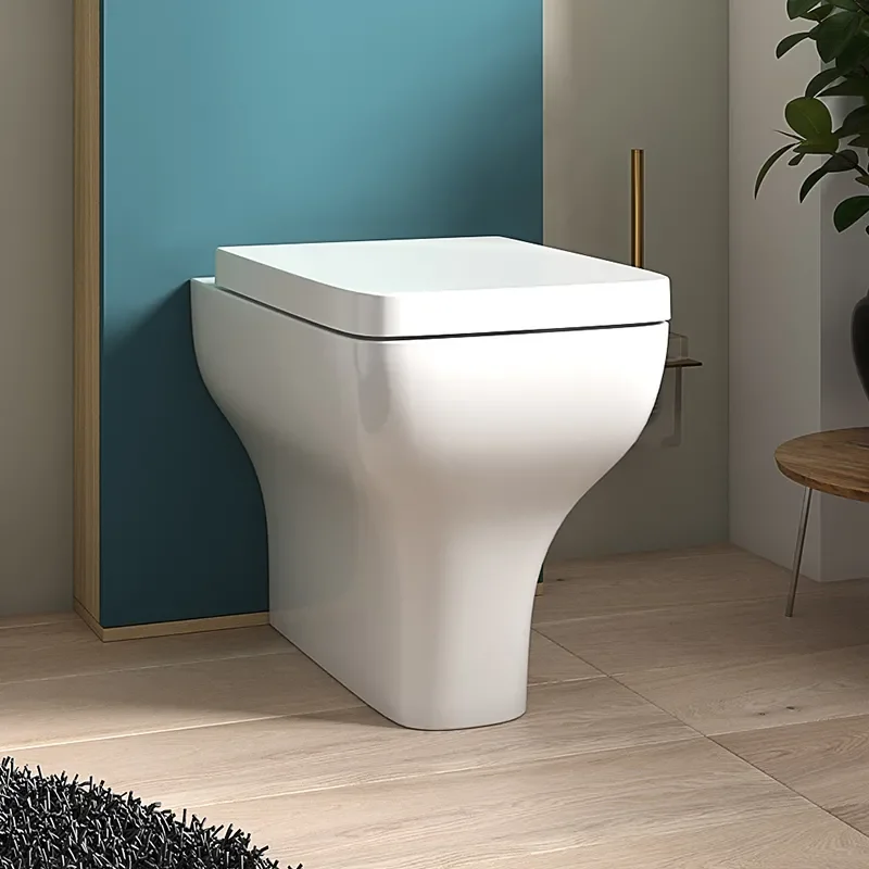 alani petrol blue back to wall floor toilet unit