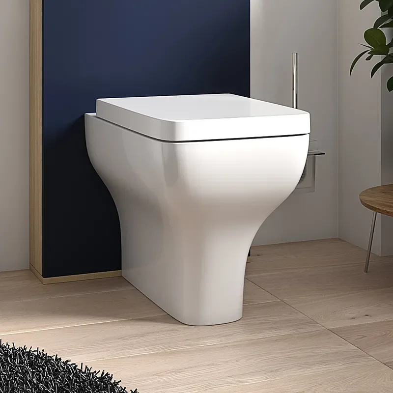 alani navy blue back to wall floor toilet unit