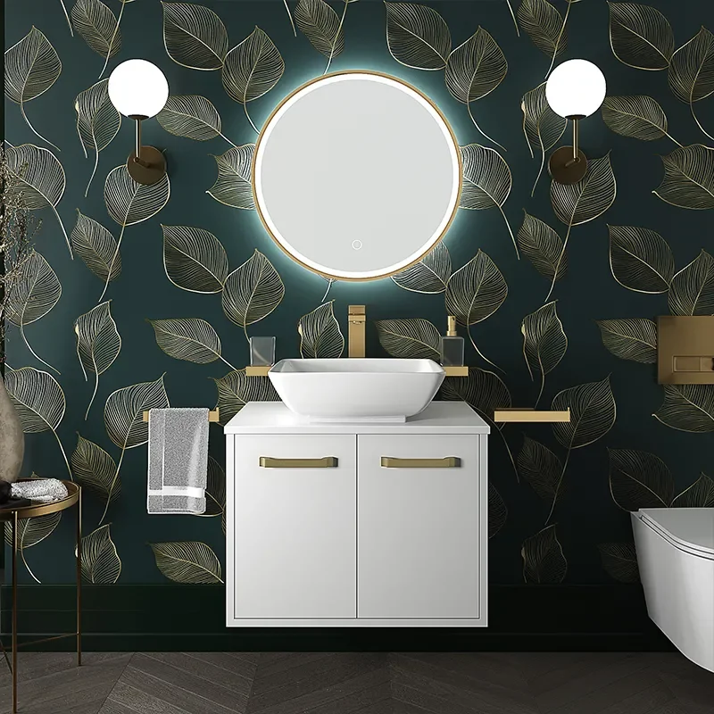 celeste white 600 wall hung vanity unit countertop basin