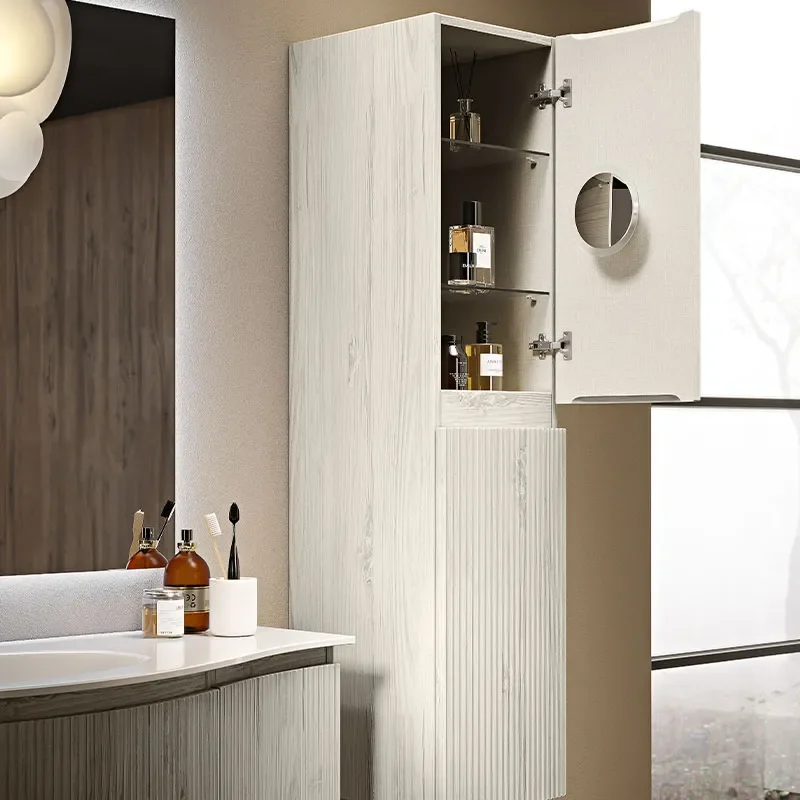 baden haus olimpio bleached oak 1380 wall vanity unit