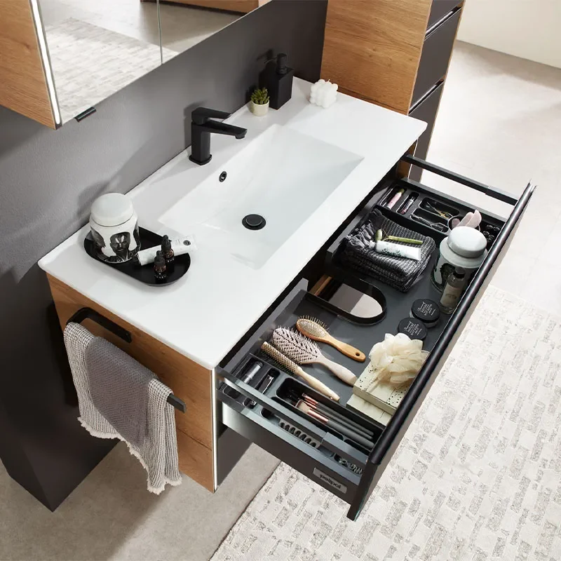 pelipal 6040 wall hung two drawer 1030mm vanity unit with optional mirror cabinet & tallboy