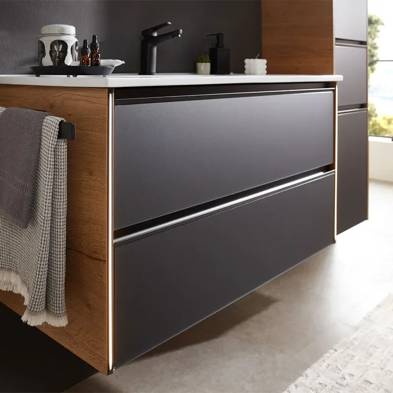 pelipal 6040 wall hung two drawer 1030mm vanity unit with optional mirror cabinet & tallboy