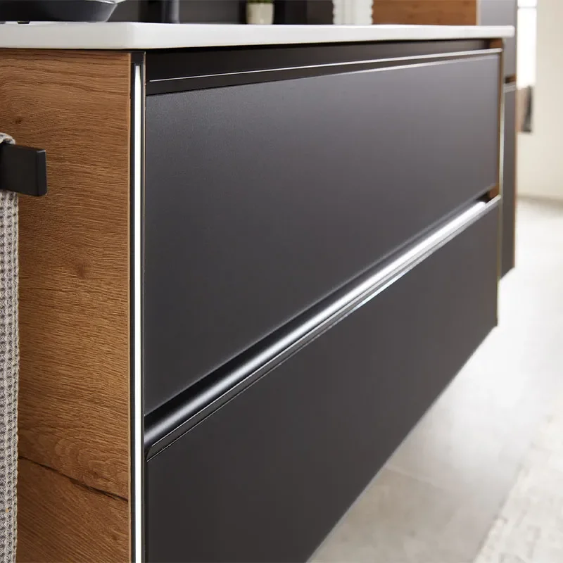 pelipal 6040 wall hung two drawer 1030mm vanity unit with optional mirror cabinet & tallboy