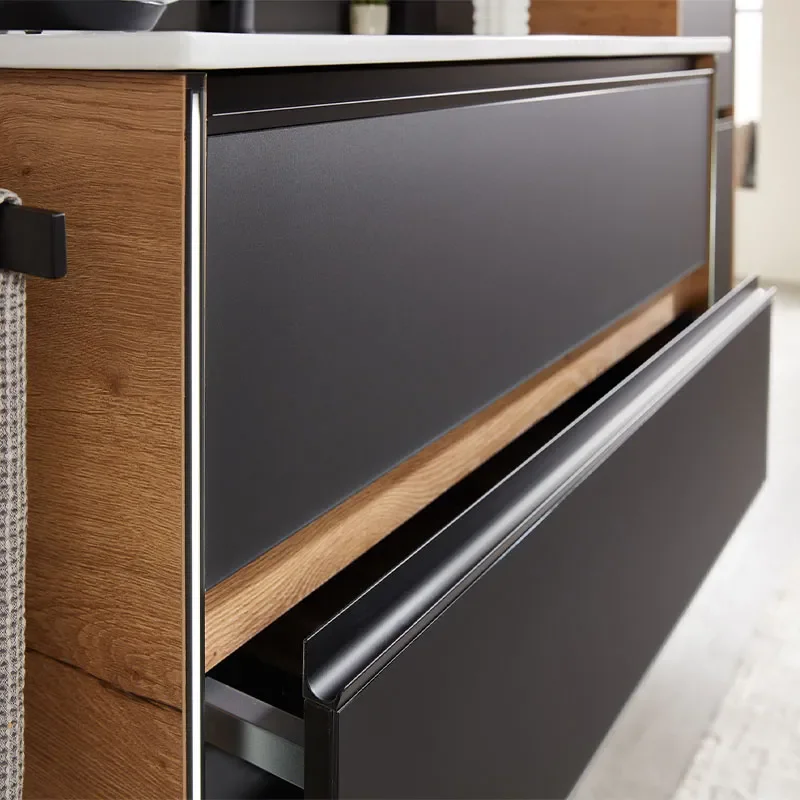 pelipal 6040 wall hung two drawer 1030mm vanity unit with optional mirror cabinet & tallboy