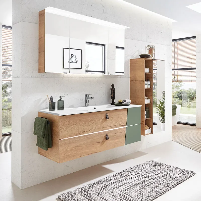 pelipal 7040 1200 wall hung vanity unit drawers asymetrical design
