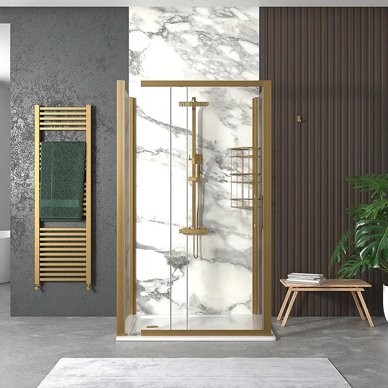 odessa gold 1200 slider three sided shower cubicle