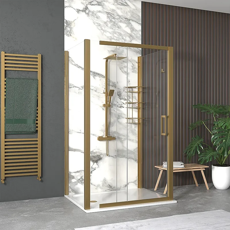 odessa gold 1200 slider three sided shower cubicle