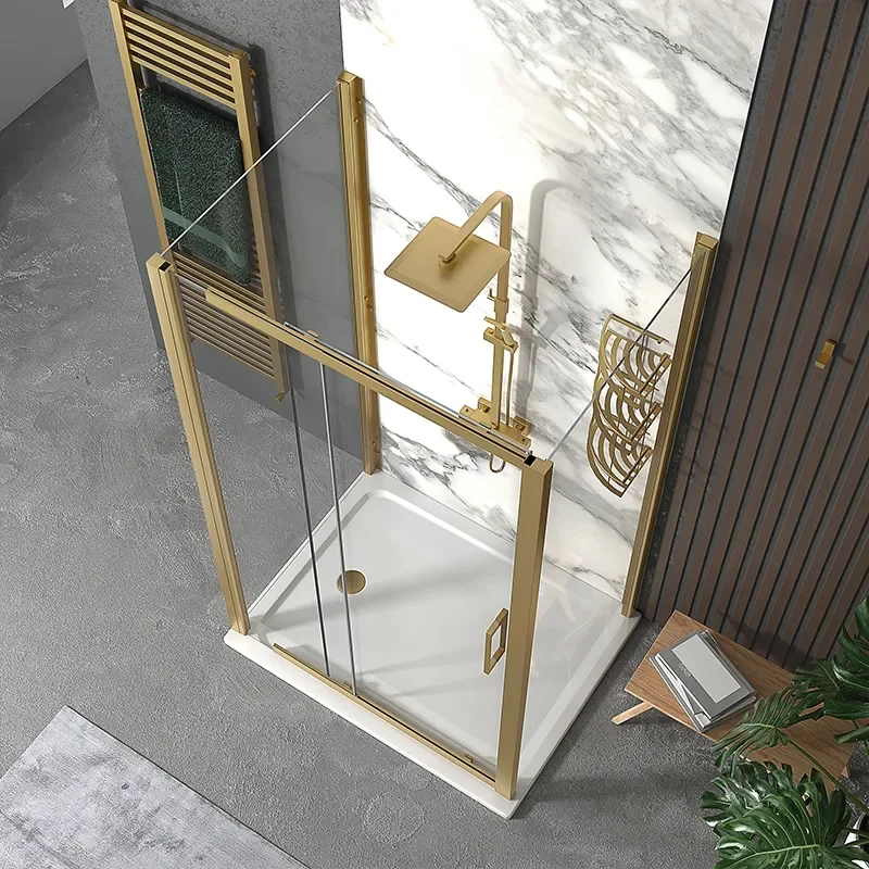 odessa gold 1200 slider three sided shower cubicle