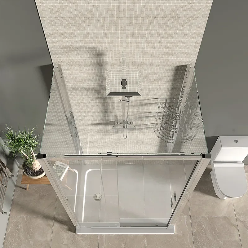 odessa chrome 1200 sliding one wall shower enclosure