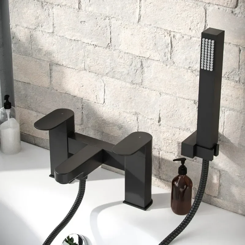 Virgo Black Bath Shower Mixer Tap