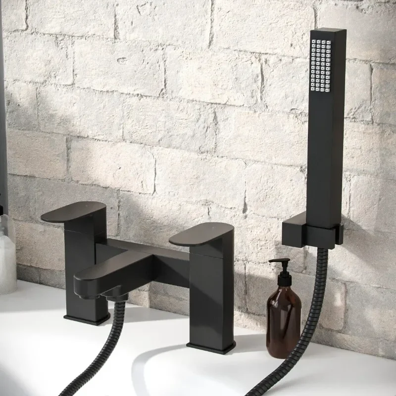 Virgo Black Bath Shower Mixer Tap