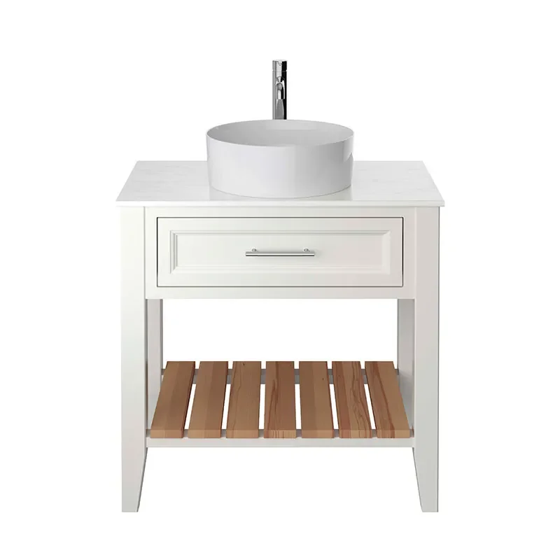 heritage broughton 800mm chantilly washstand vanity unit with round basin and choice of white or black worktop
