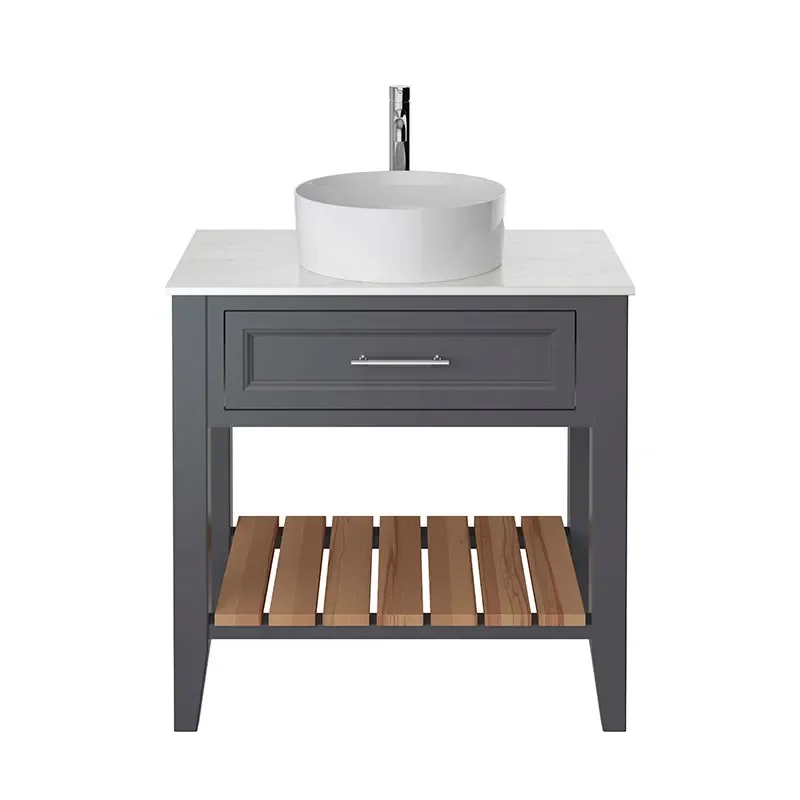 heritage broughton 800mm graphite washstand vanity unit with choice of white or black worktop