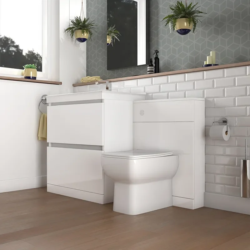 Ashford 800 White Basin Unit BTW Toilet