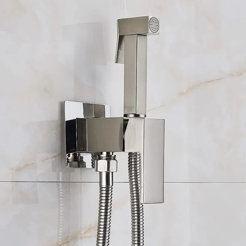 slade square shattaf douche kit chrome