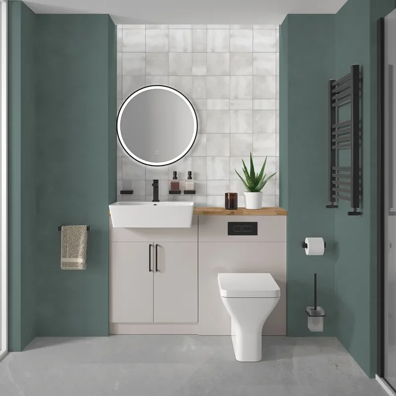 oliver 1200 cashmere vanity and toilet package
