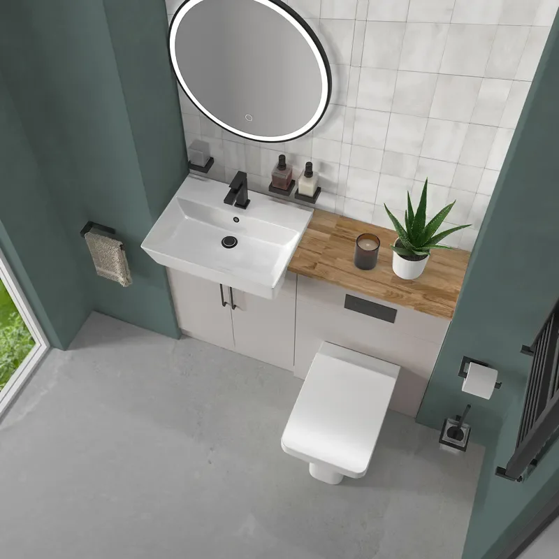oliver 1200 cashmere vanity and toilet package
