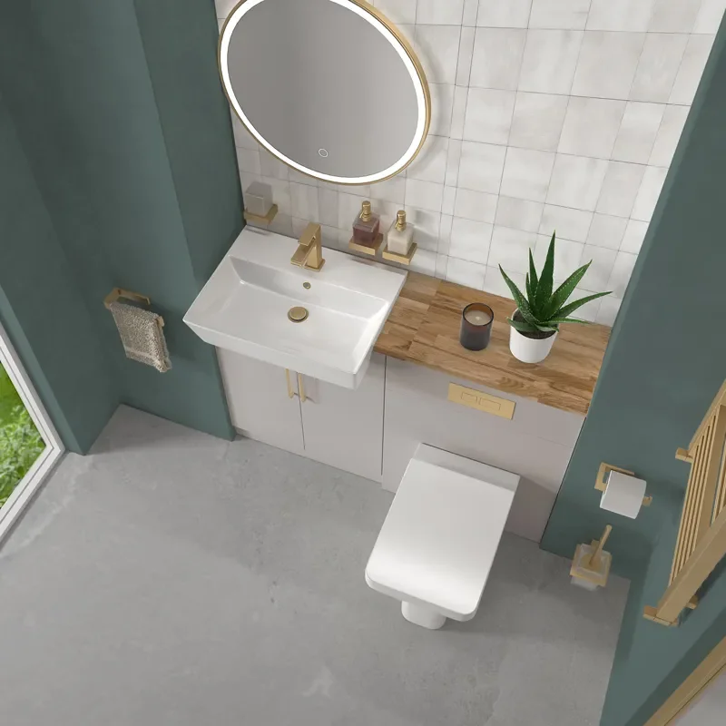 oliver 1200 cashmere vanity and toilet package
