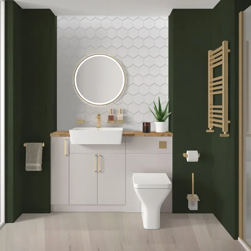 oliver cashmere 1300 basin unit with toilet suite