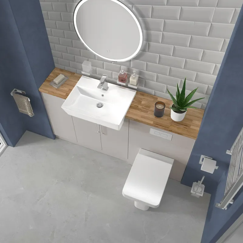 oliver cashmere 1500 sink unit with wc toilet complete suite