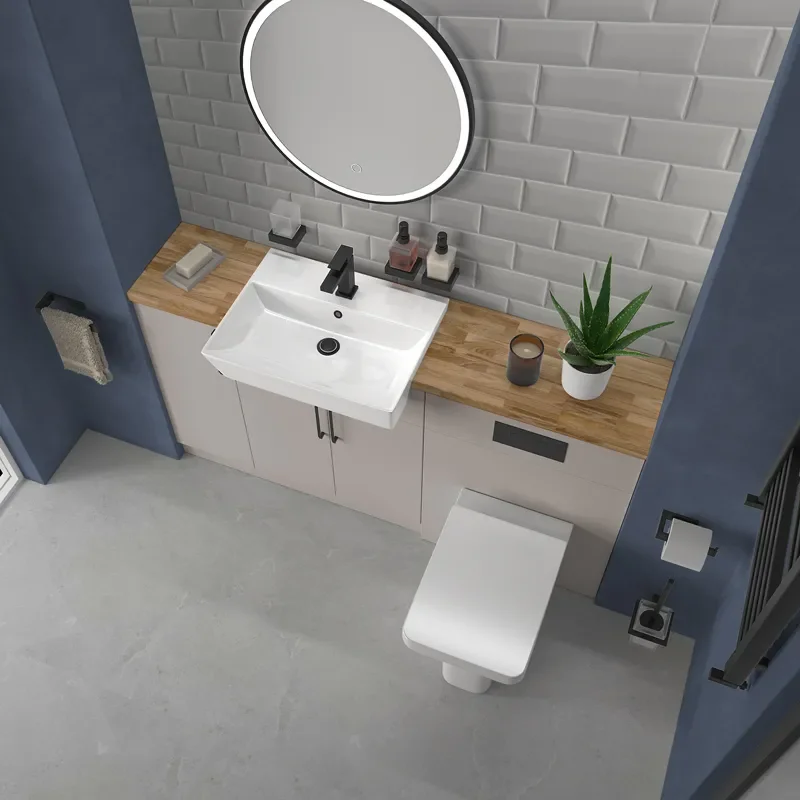 oliver cashmere 1500 sink unit with wc toilet complete suite
