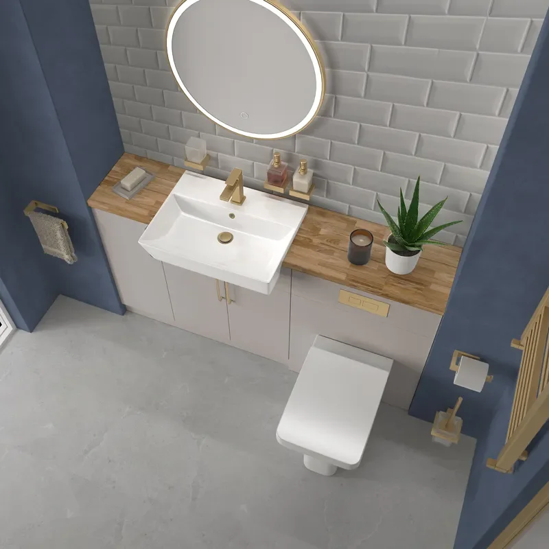 oliver cashmere 1500 sink unit with wc toilet complete suite
