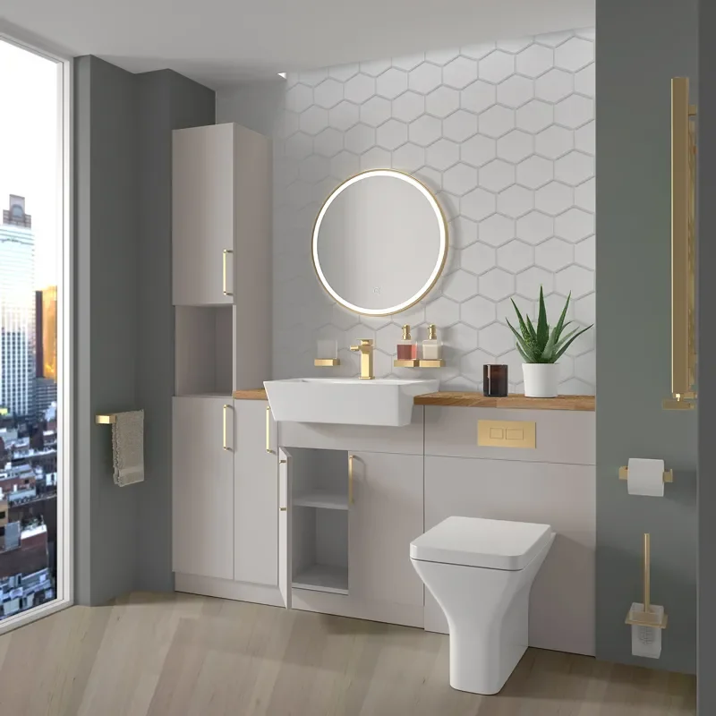 oliver 1700 cashmere vanity toilet tallboy package