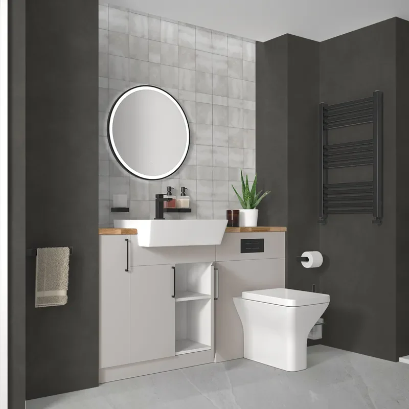 oliver 1400 cashmere vanity and toilet package