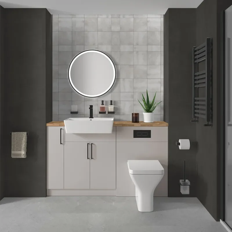 oliver 1400 cashmere vanity and toilet package