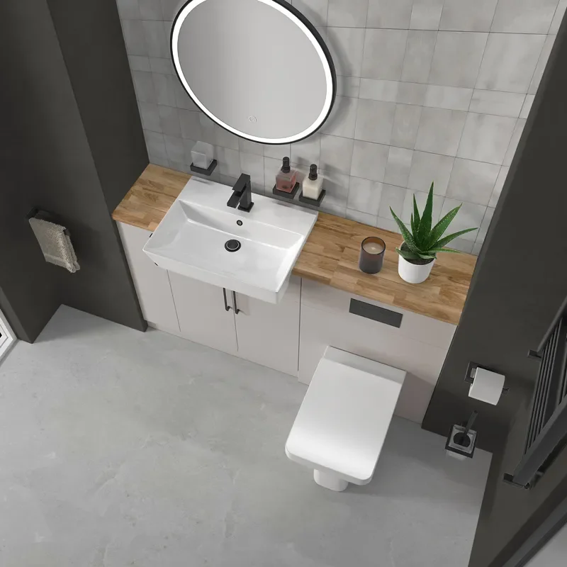 oliver 1400 cashmere vanity and toilet package