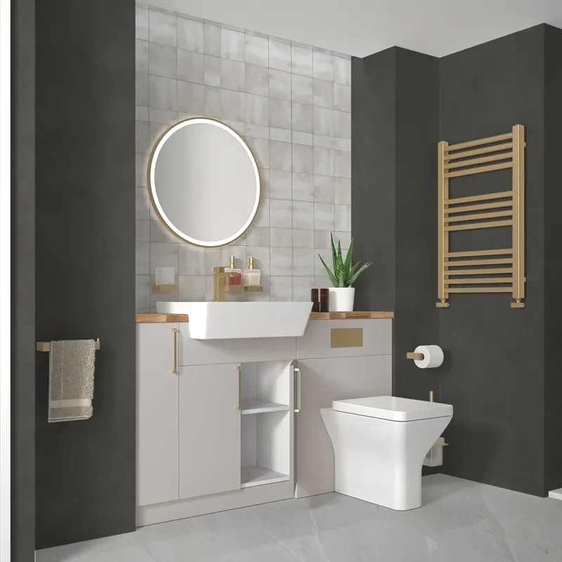 oliver 1400 cashmere vanity and toilet package