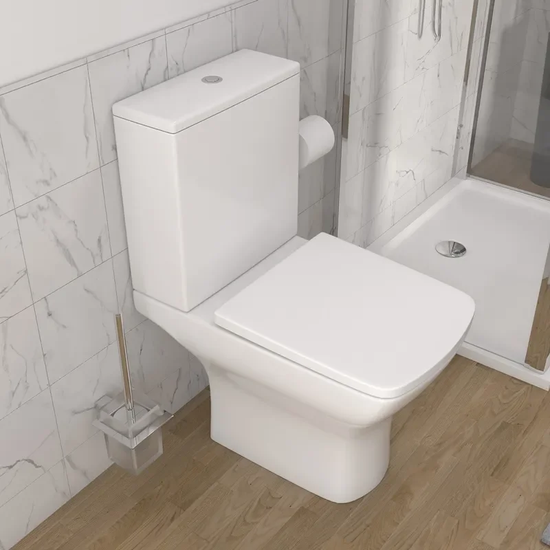 chester shower suite 600 white vanity and toilet