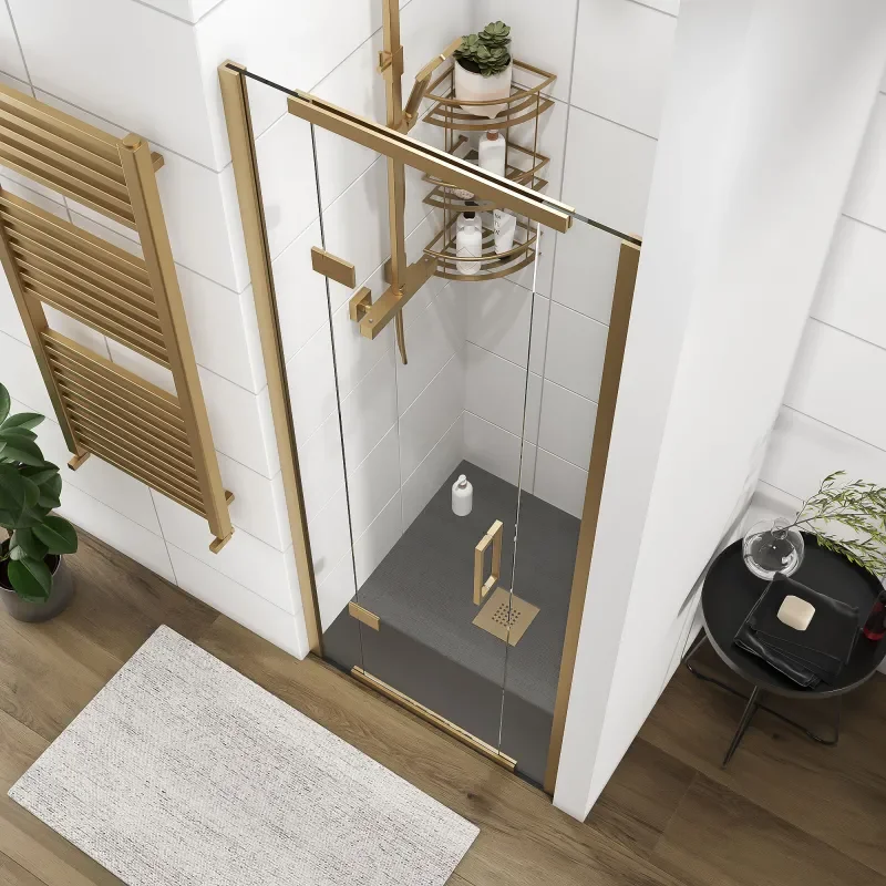havana gold 800 inline hinged shower door