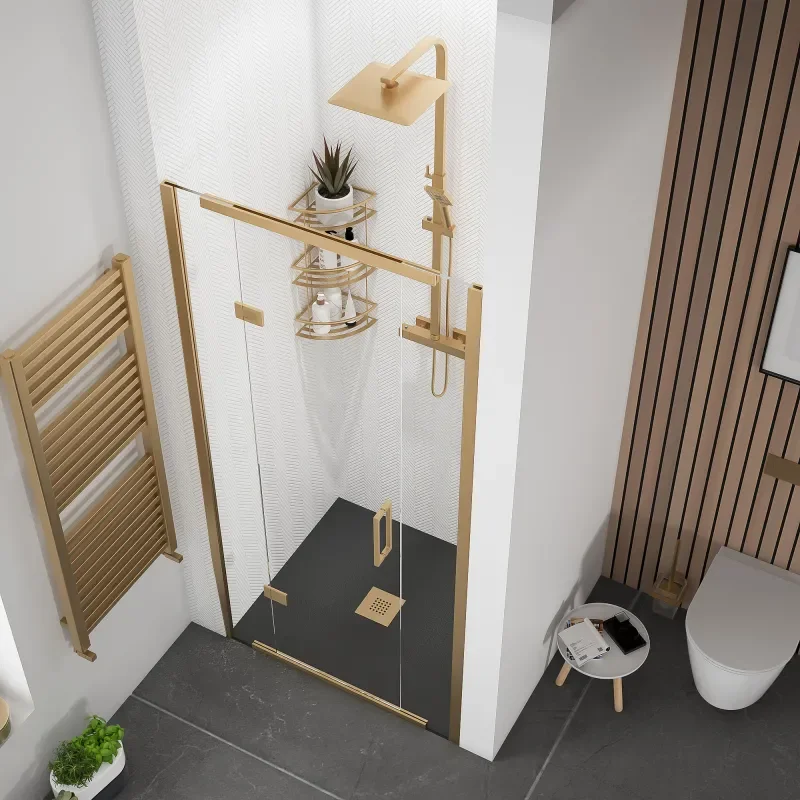 havana gold 1000 inline hinged shower door