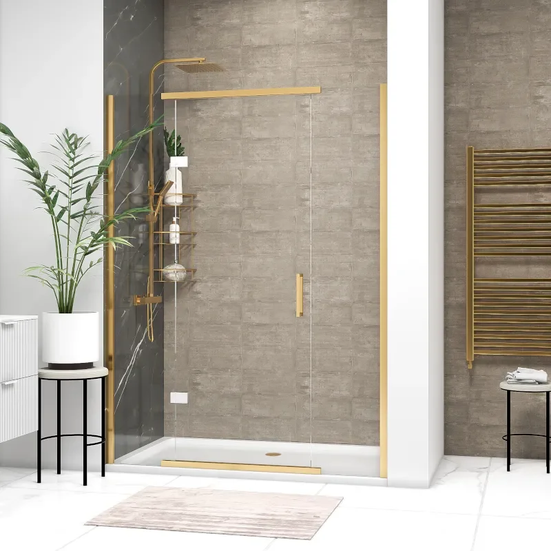 havana gold 1600 inline hinged shower door
